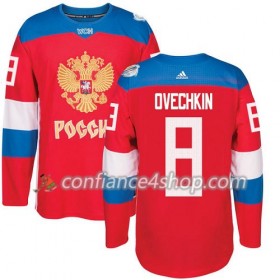 Adidas Maillot de Hockey Russie Alexander Ovechkin 8 Coupe du monde de hockey sur glace 2016 Rouge Premier - Homme